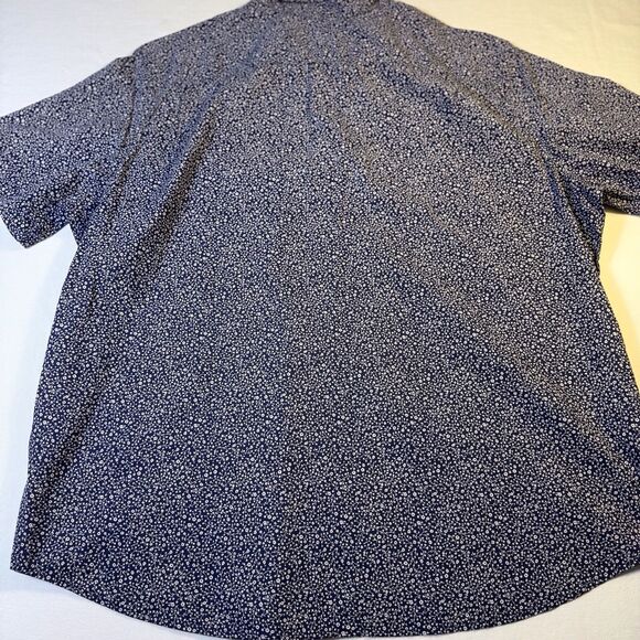 LEVIS Short Sleeve Button Front Shirt Mens Size XXL Cotton Blue White Floral NWT - Picture 10 of 10